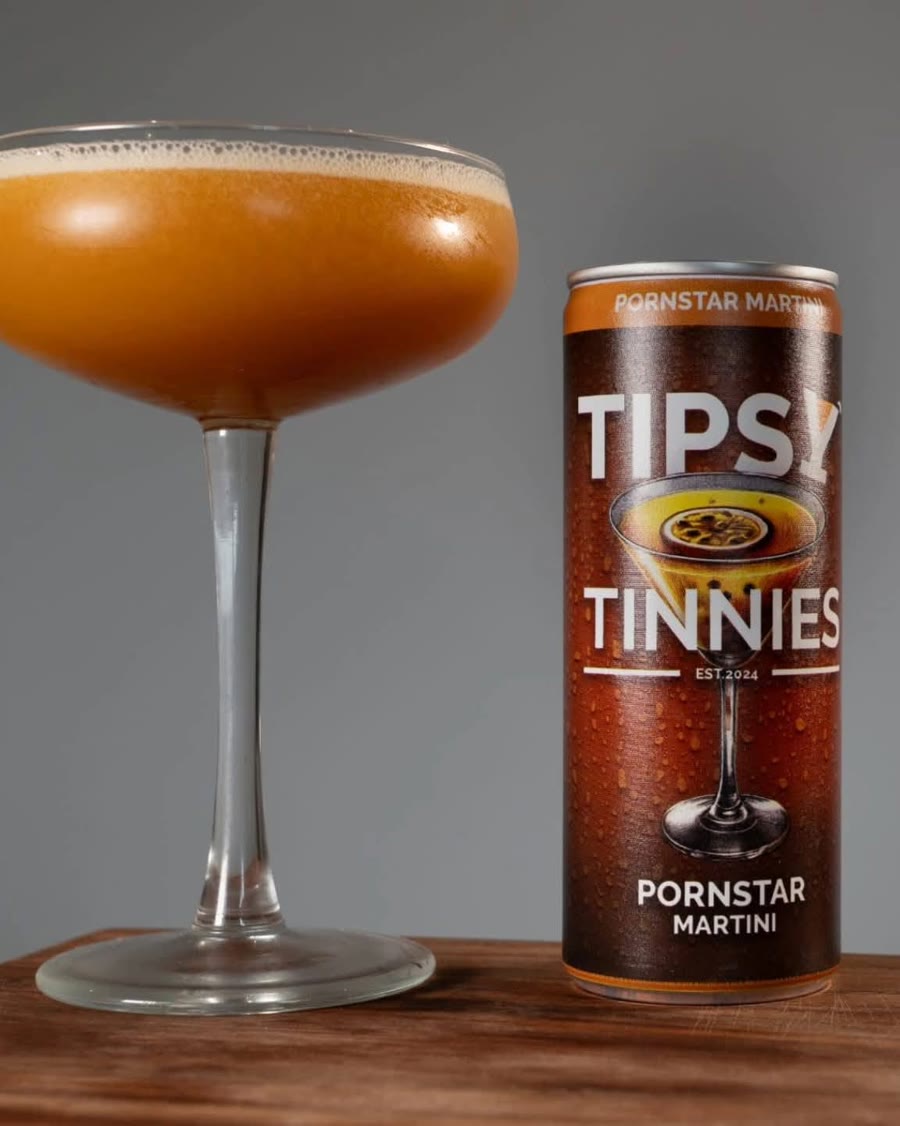 Pornstar Martini in a coupe with a thick foam